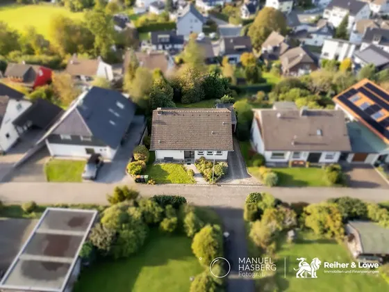 Außen Drohne Lage im Wohngebiet